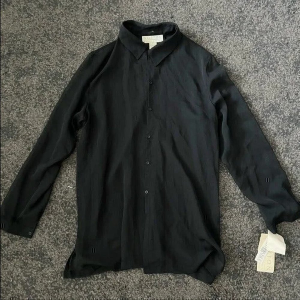 long sleeves sheer shirt